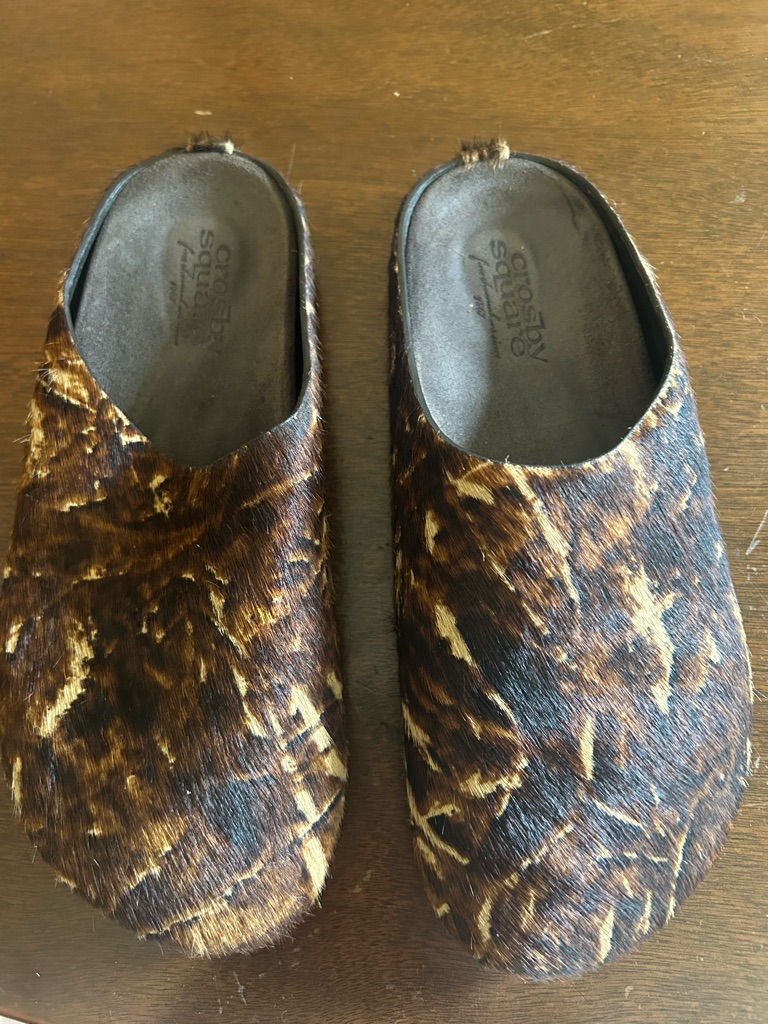 Banana Republic Collab Crosby Square Real Tree Pony Hair Mukes